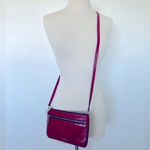 Cole Haan red leather crossbody